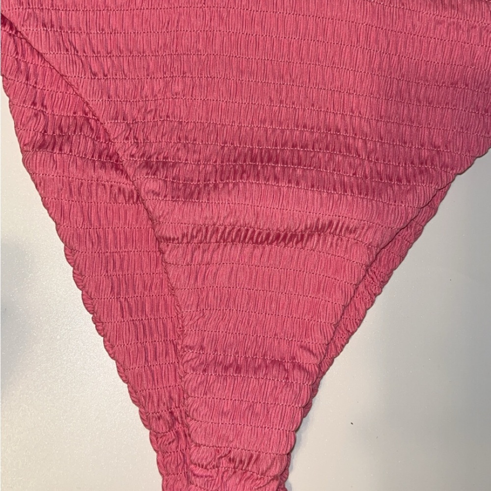 Pink Textured Bikini Set - Picture 4 of 6